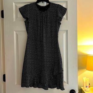 Polka-Dot, navy Banana Republic dress!
